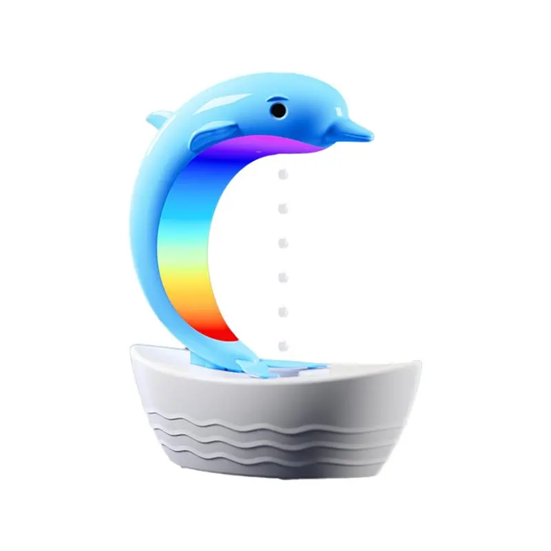 ABBK-Multifunctional Bluetooth Speaker Dolphins Anti-Gravity Air Humidifier RGB Night Lights Office Bedroom White Noise