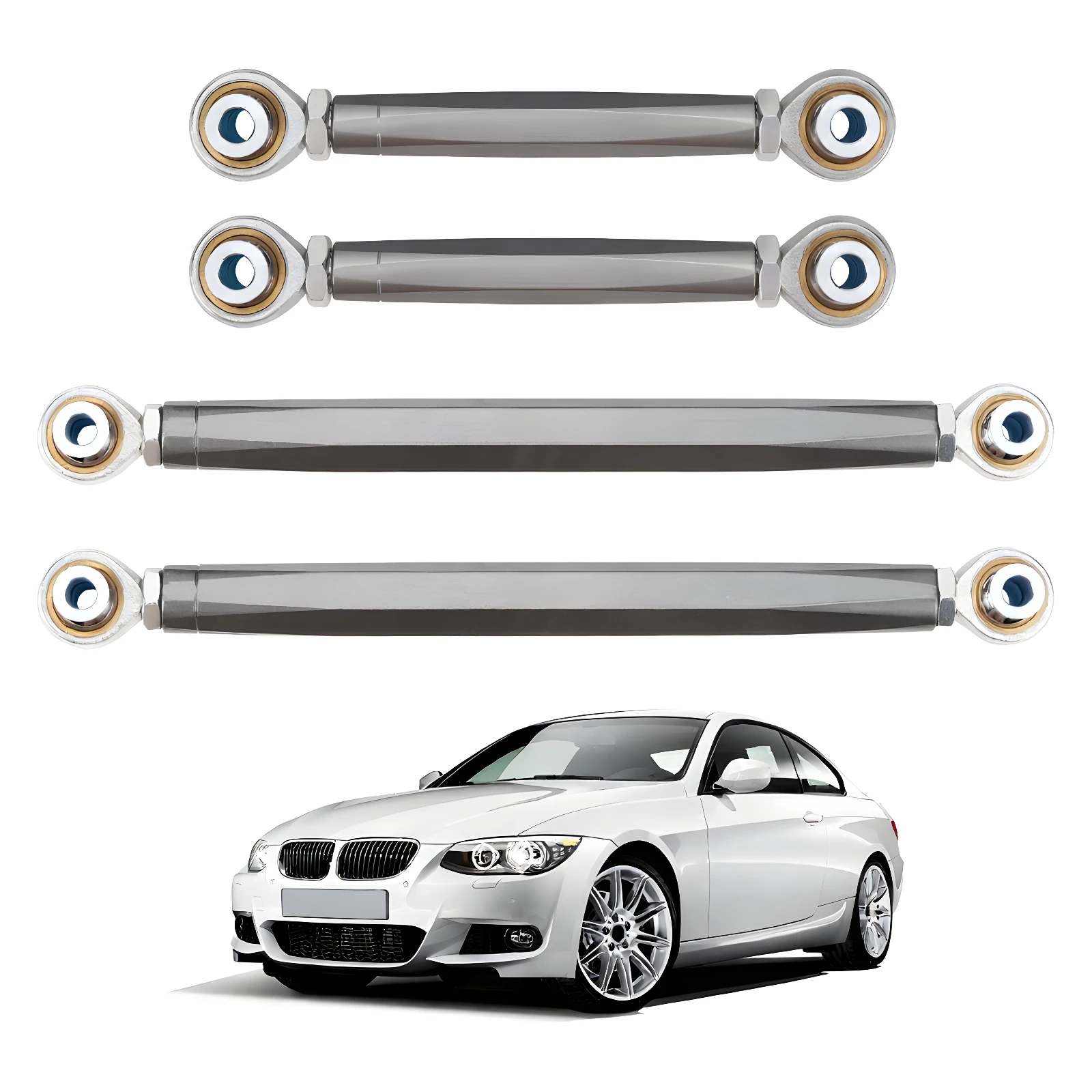 MaXpeedingrods Adjustable Rear Suspension Camber Toe Arm Kit For BMW 3-Series 335i 328i 335i E90 E92 E93 2006-2011