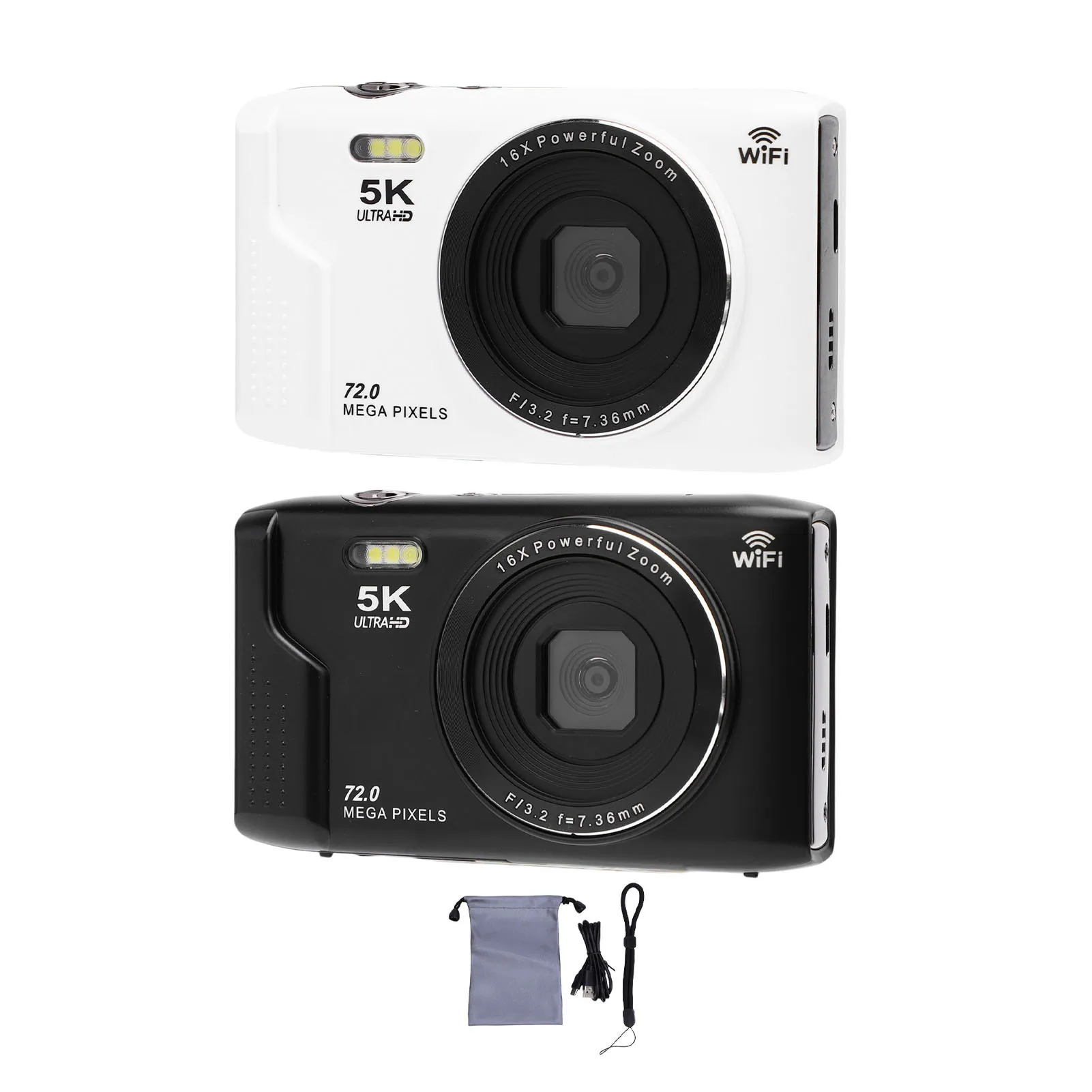 

Цифровая камера с 2,8-дюймовым экраном, 16-кратным цифровым зумом, веб-камера, автоматическая цифровая видеокамера с Wi-Fi и встроенной вспышкой для фотосъемки