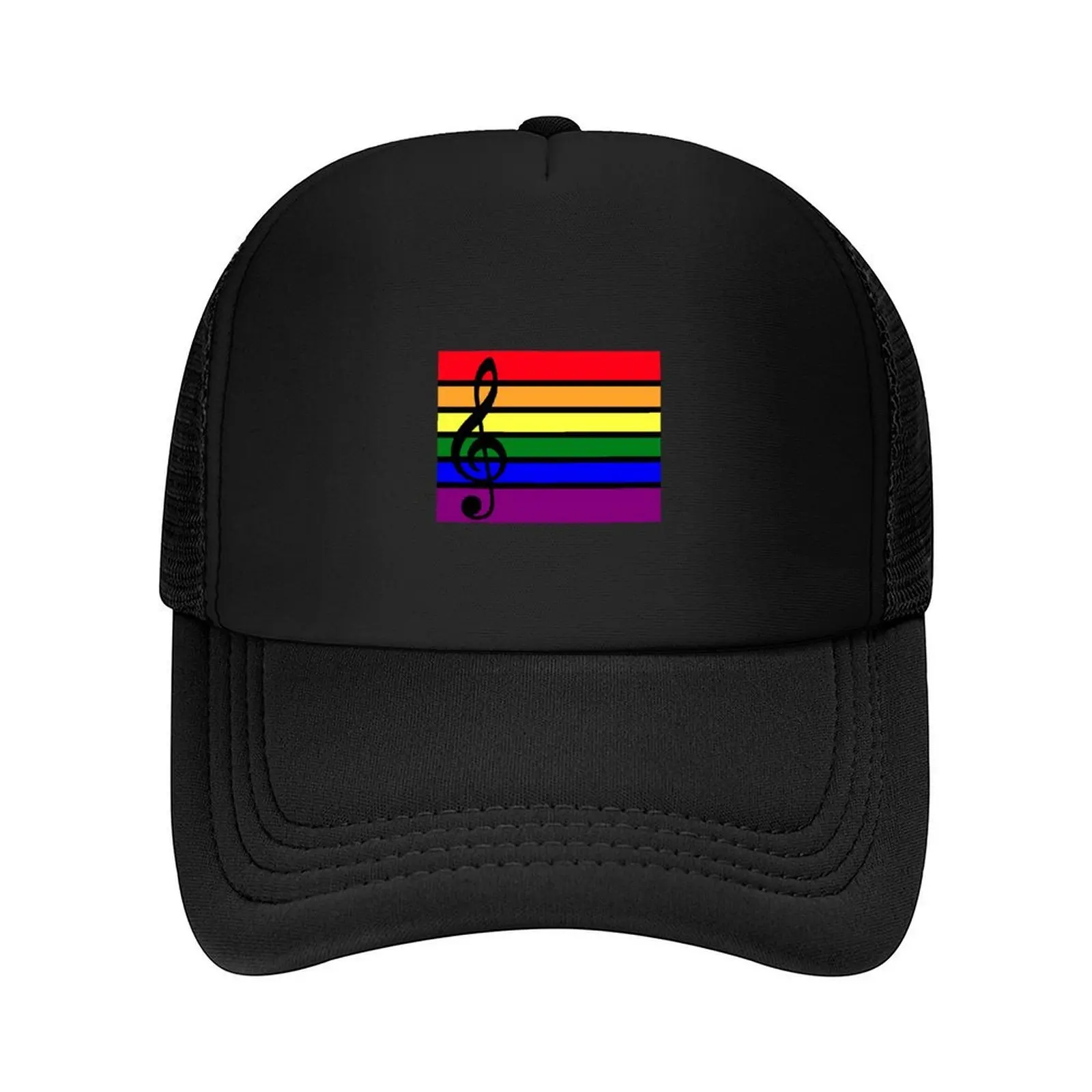 

Rainbow Treble Clef Baseball Cap summer hat Fishing cap men's big size hat Hat Man For The Sun Boy Child Women's