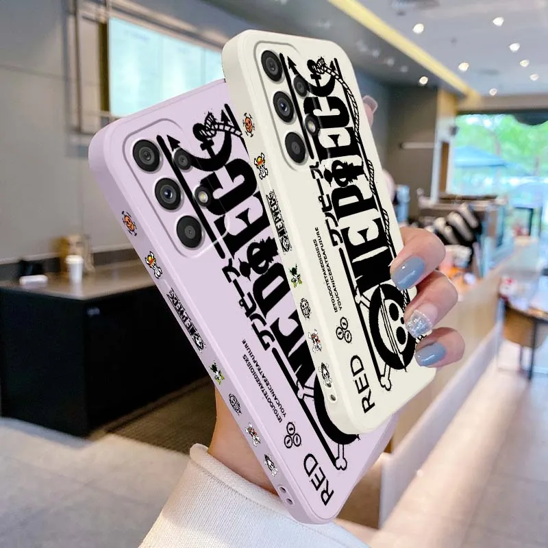 

Comic One Piece Logo Dark Art For Samsung A33 A31 A25 A23 A22 A21s A15 A14 A13 A05 A13 A12 A04 5G Liquid Left Rope Phone Case