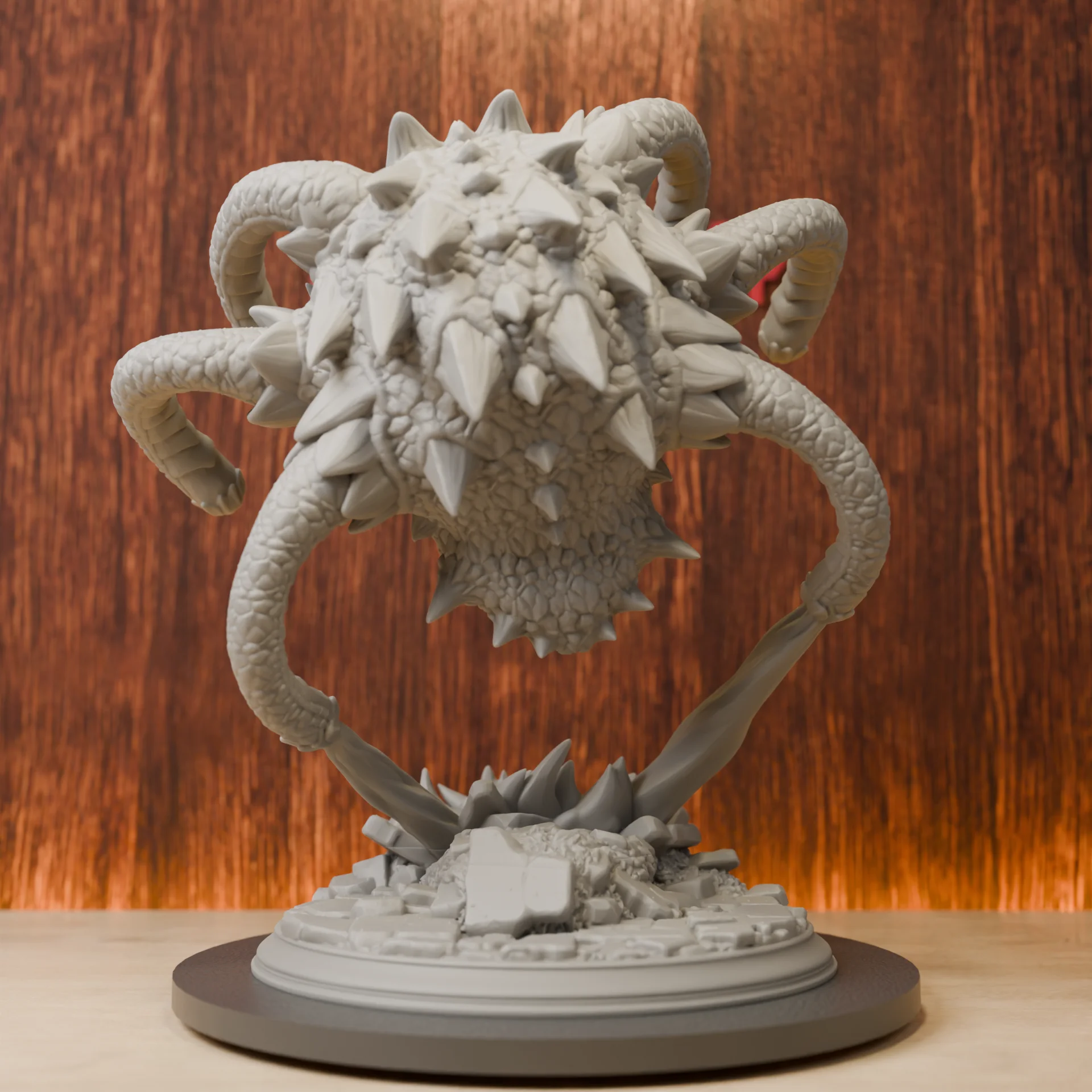 Aberrant Beholder Miniatures | 28mm-38mm | Resin 3D Printed DND Pathfinder Mini | Unpainted Grey
