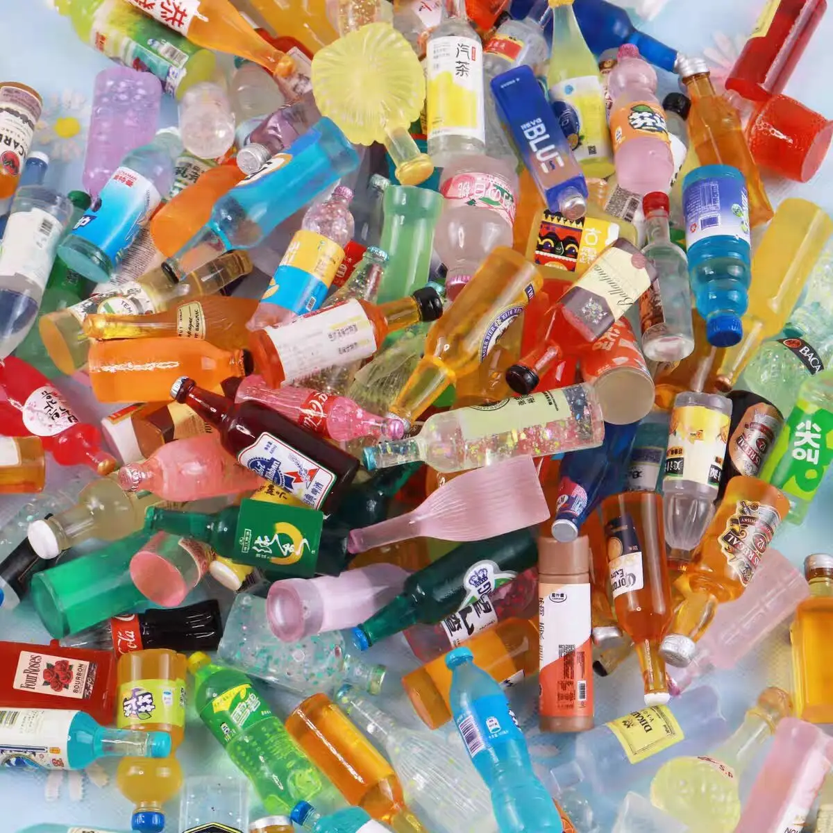 10 قطعة متنوعة صغيرة سوبر ماركت دمية المشروبات الغذاء مصغرة سوبر ماركت مخزن الرف التظاهر اللعب المطبخ ل إكسسوارات دمي #4