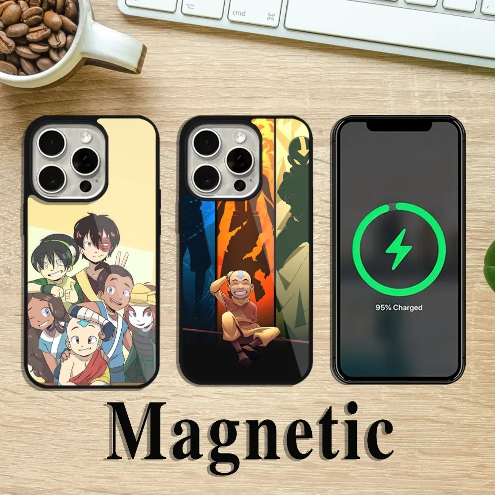 Avatar The Last Airbender Phone Case For iPhone 11 12 13 14 15 Pro Max Plus Magsafe Magnetic Wireless Charging