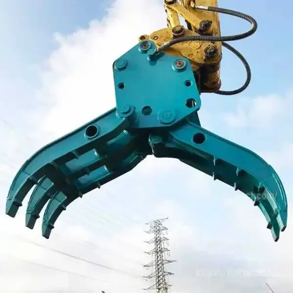 

High Quality Forestry Machinery Log Grapple PC120 Excavator Hydraulic Rotating Rock Grapples Stone Grab