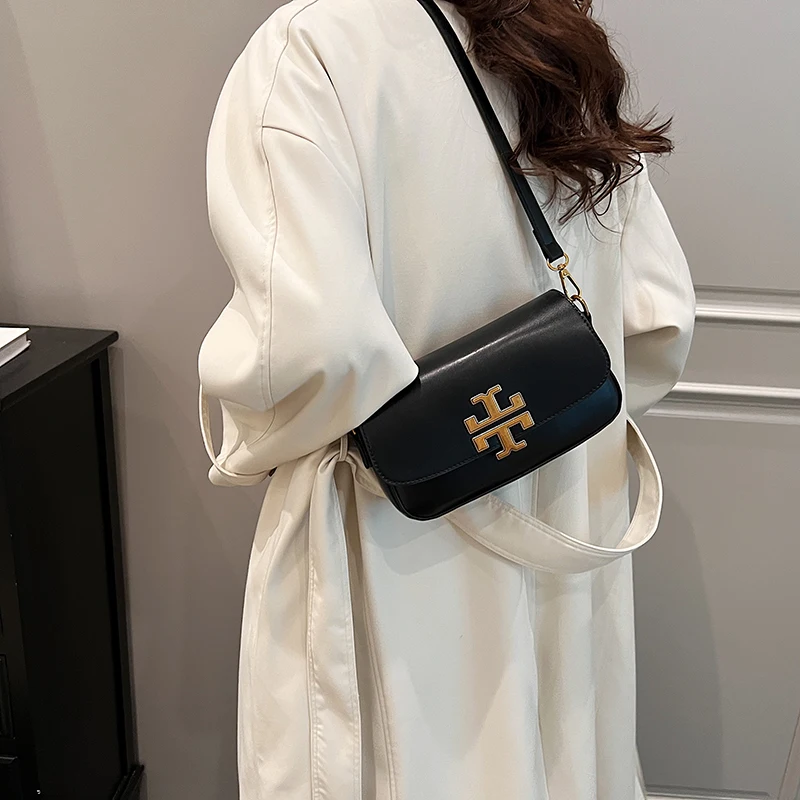 กระเป๋าสะพายข้างสายโซ่ผู้หญิงหนัง PU คุณภาพสูง กระเป๋าสตางค์สำหรับงานปาร์ตี้สุดอินเทรนด์ กระเป๋าสะพายไหล่ผู้หญิงแบบคลาสสิกและสะดวกสบาย