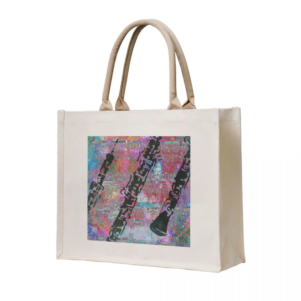 

oboe design Tote Bag canvas shopping bag Portable shopping bag Lady Cloth bags