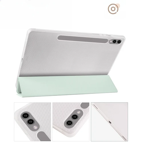 Imagen 2 del producto Funda para Samsung Galaxy Tab S10 FE Plus 13,1 ''2020 2025 S10 + 12,4 pulgadas mate transparente Auto Sleep Tablet con portalápices S