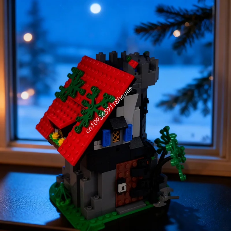 

362 шт. MOC Majisto S Alchemy Workshop Модель замка Строительные блоки Сборка DIY игрушки Идея Образовательный кирпич Рождественский подарок для детей