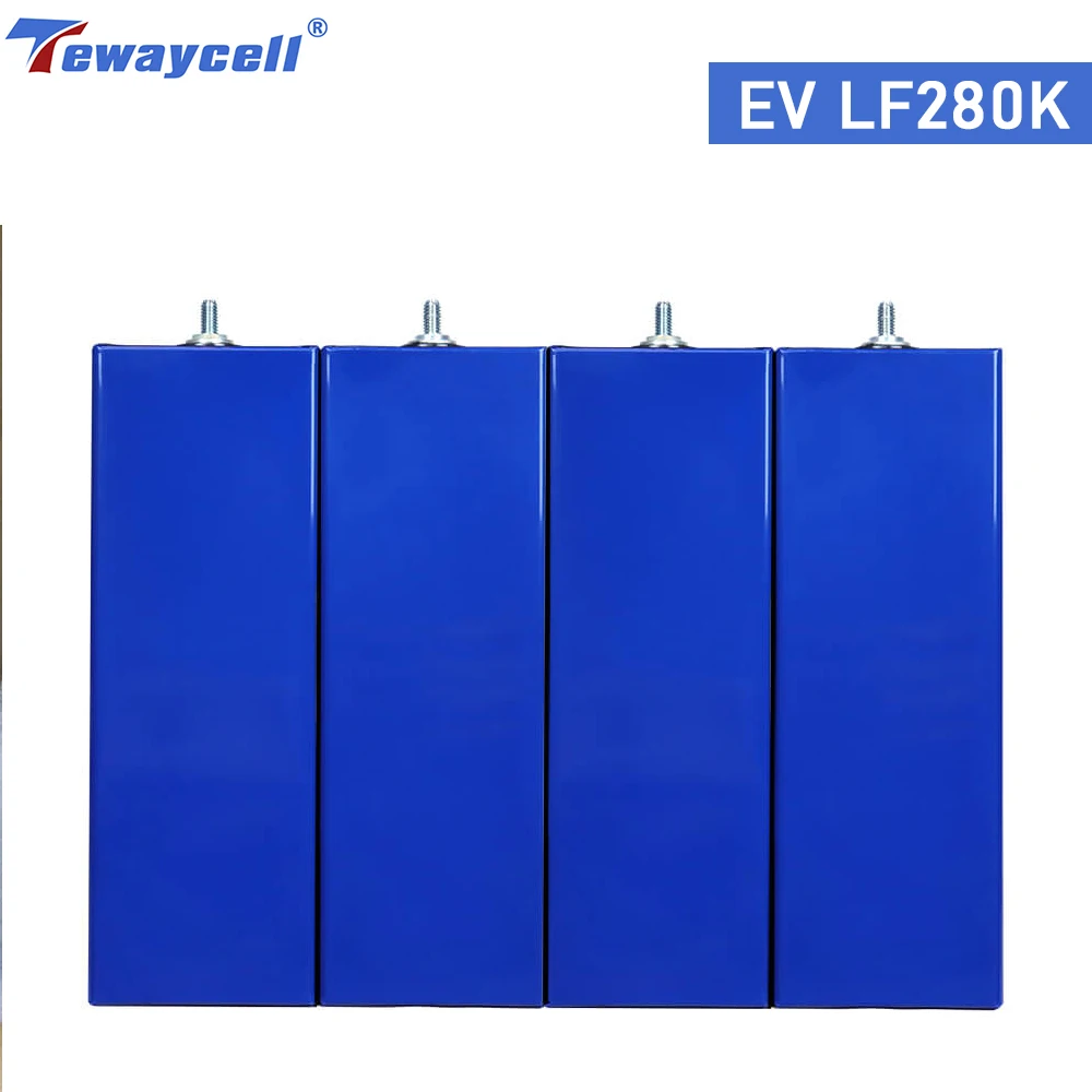 Tewaycell 등급 A LF280K 3.2V Lifepo4 충전식 배터리 8000 사이클 280Ah DIY 12V 24V 48V 리튬 이온 포스파 배터리 DDP 배송