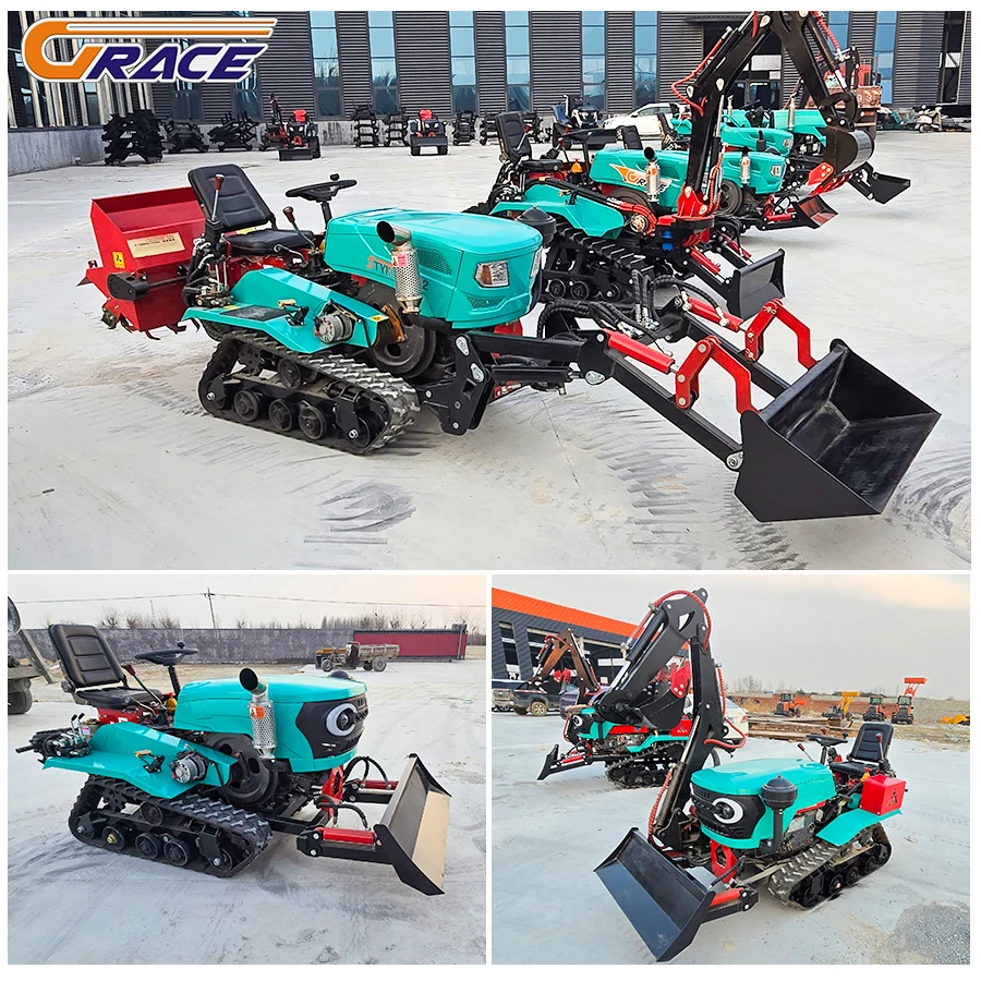 Customized 2025 Brand New 35hp 50hp Diesel Farm Tractor 4WD Orchard Farming Equipment ISO EPA Approved Factory Supply for Sale