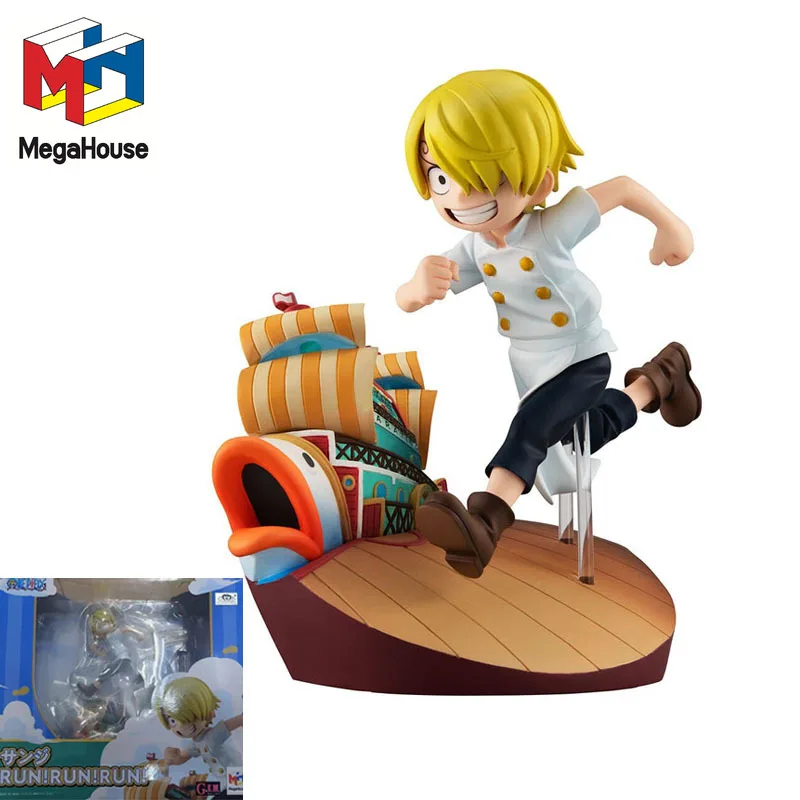 MegaHouse Genuine One Piece GEM RUN!RUN!RUN! Sanji Anime Action Figures Toys For Boys Girls Kids Gift Collectible Model