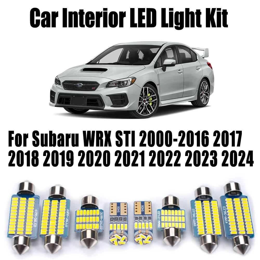 

Canbus LED Interior Trunk Dome Reading Light Kit For Subaru WRX STI 2000- 2018 2019 2020 2021 2022 2023 2024 Number Plate Bulb
