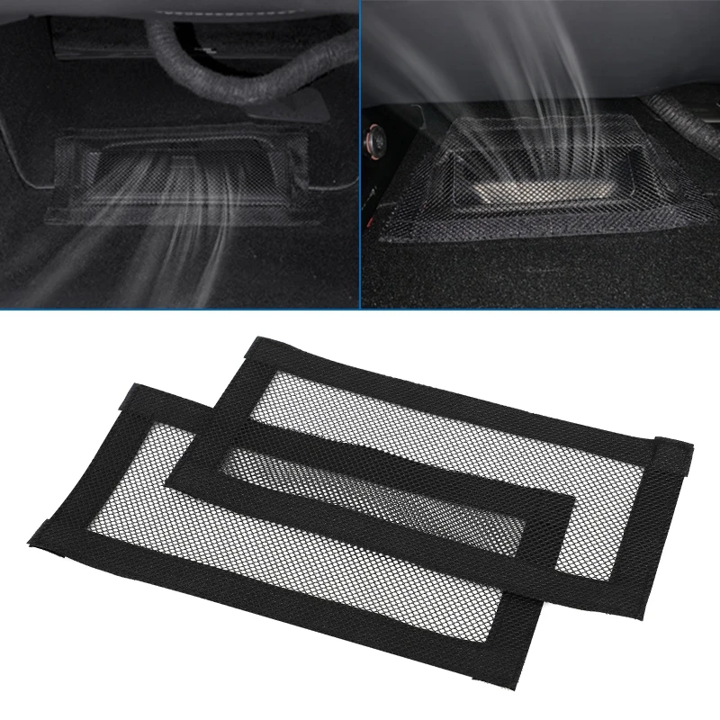 Car Air Outlet Cover for Tesla Model 3 Model Y 2017 2018 2019 2021 2022 Rear Under Seat Air Vent Anti-blocking Dust Covers