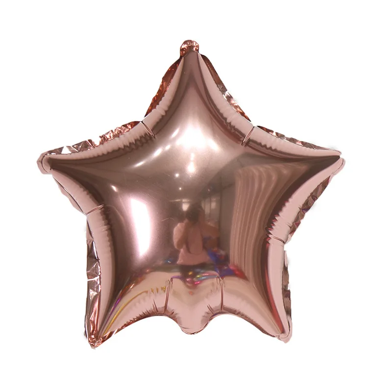 10-18inch Pentagram Aluminum Film Balloons Birthday Decoration Wedding Room Layout Automatic Sealing Star Luster Aluminum Foil