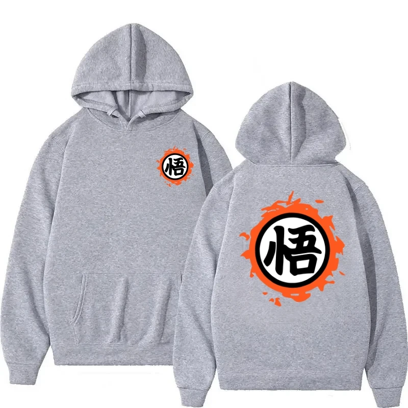 Nieuwe Japanse Anime Mannen Vrouw Capuchon Sweatshirt Meerdere Kleuren Schattige Cartoon Goku Print Harajuku Hoodie Sweatshirt Poleron Hombre