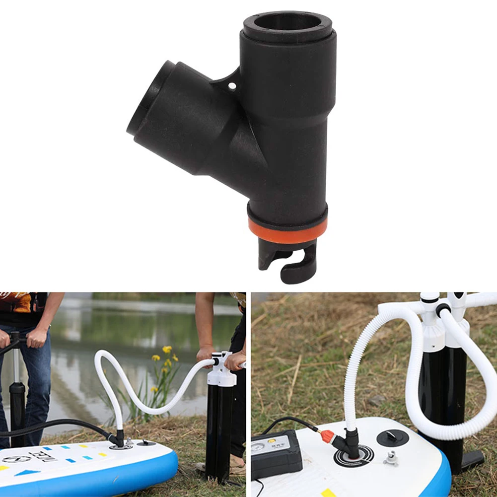 Double Inlet Valve Adapter Compressor Paddle Board SUP Inflatable Pump Adapter Standard Rowing Boat Air Pump Air Valve Adaptor