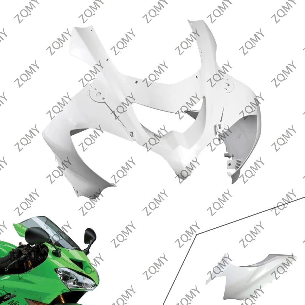 

Unpainted Motorcycle Front Nose Fairing Cowl Body Kit Parts For Kawasaki ZX10R 2004 2005 ZX-10R ZX1000C Injection Mold ABS