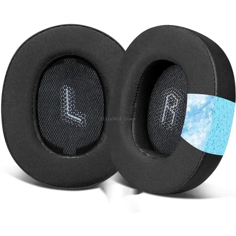 

Soft Sponge Replacement Ear Cushions for E55BT Gaming Headset Enhances Comfort Durability Easy Installation