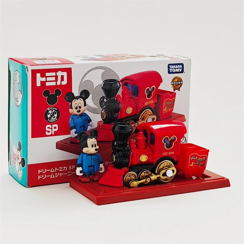 

In Stock Genuine Takaratomy Simulation Alloy Car Model Mickey Mouse Aerial Ladder Fire Truck Collect Decorat Car Boys Girl Gift