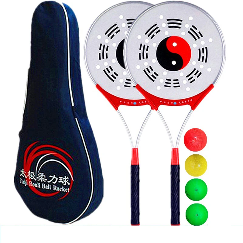 

1 Set( 2 Rackets 2 Balls 1 Bag ) Chinese Kongfu Chinese Wushu Martial Arts Taiji Rouli Ball Sports,Tai Chi Racket Set