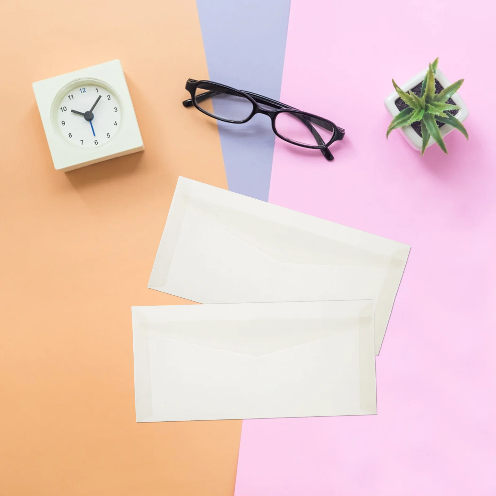 

50Pcs Invitation Envelopes Translucent Design Blank Envelopes Party Wedding Greeting Cards Mail Card Parchment Jackets