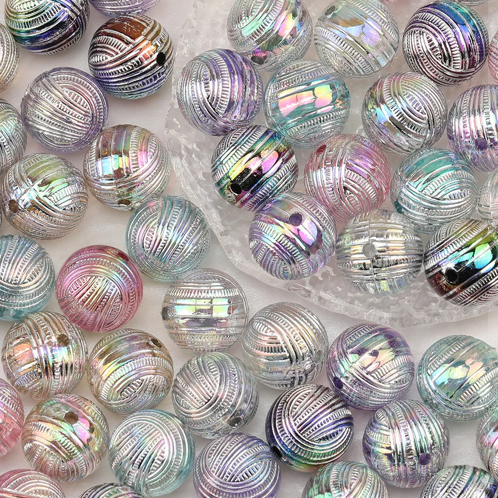 

Cordial Design 100Pcs 16*16MM DIY Beads/Aurora Antique Effect/Round Shape/Hand Made/Acrylic Beads/Jewelry Findings & Components