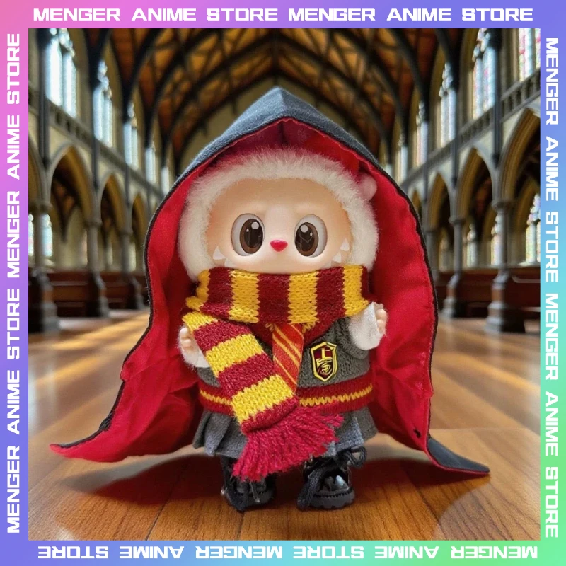 

(Only Clothes for Labubu) School Uniform Magic Academy Doll Outfit Skirt Cospaly Suits 1st/2nd/3rd Gen Collectible Accessories