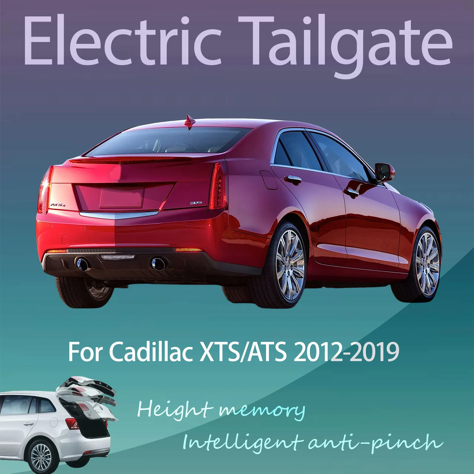 For Cadillac XTS/ATS 2012-2019 Electric Tailgate Hands Free Operation Dual Rod Electric Trunk Suction Smart Control