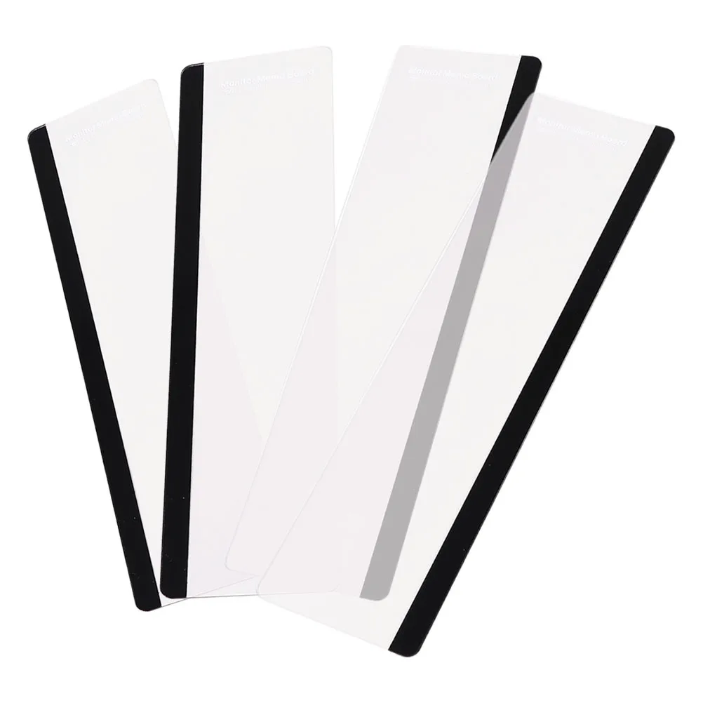 

4Pcs Computer Monitor Memo Board Side Note Holder Clear Acrylic Desktop Organizer Office Must Haves for Men Women
