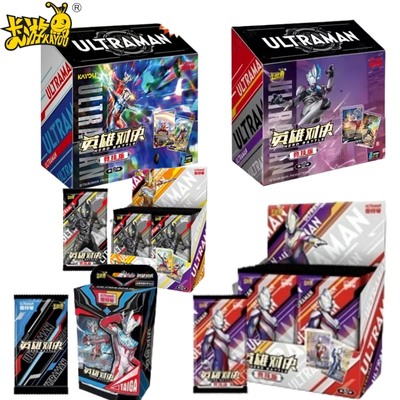 

KAYOU Ultraman Аниме Коллекционные карты-Miracle Signature Gold Version Фиолетовый GP Full Star Детские игрушки Оригинальные игровые коллекционные предметы