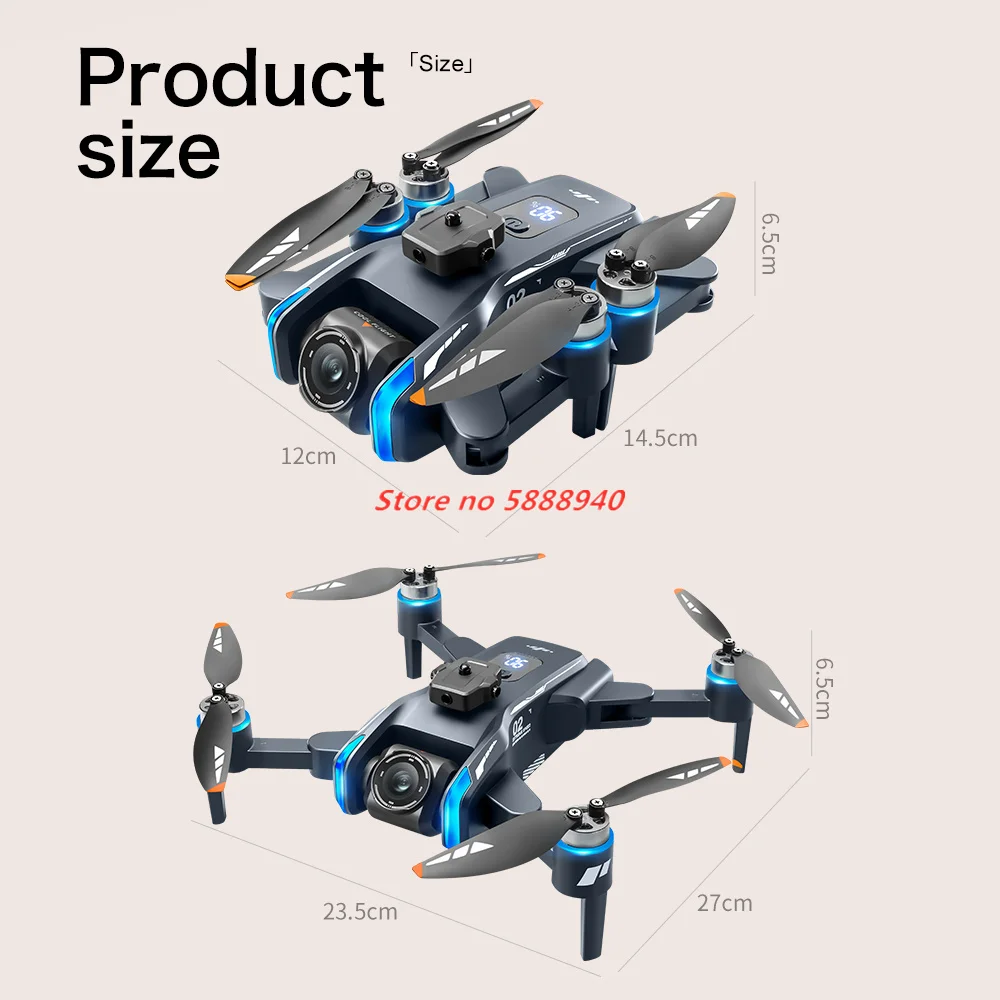 Dron con pantalla GPS profesional 8K HD cámara Dual para evitar obstáculos 5G Wifi FPV Quadcopter plegable sin escobillas RC Dron