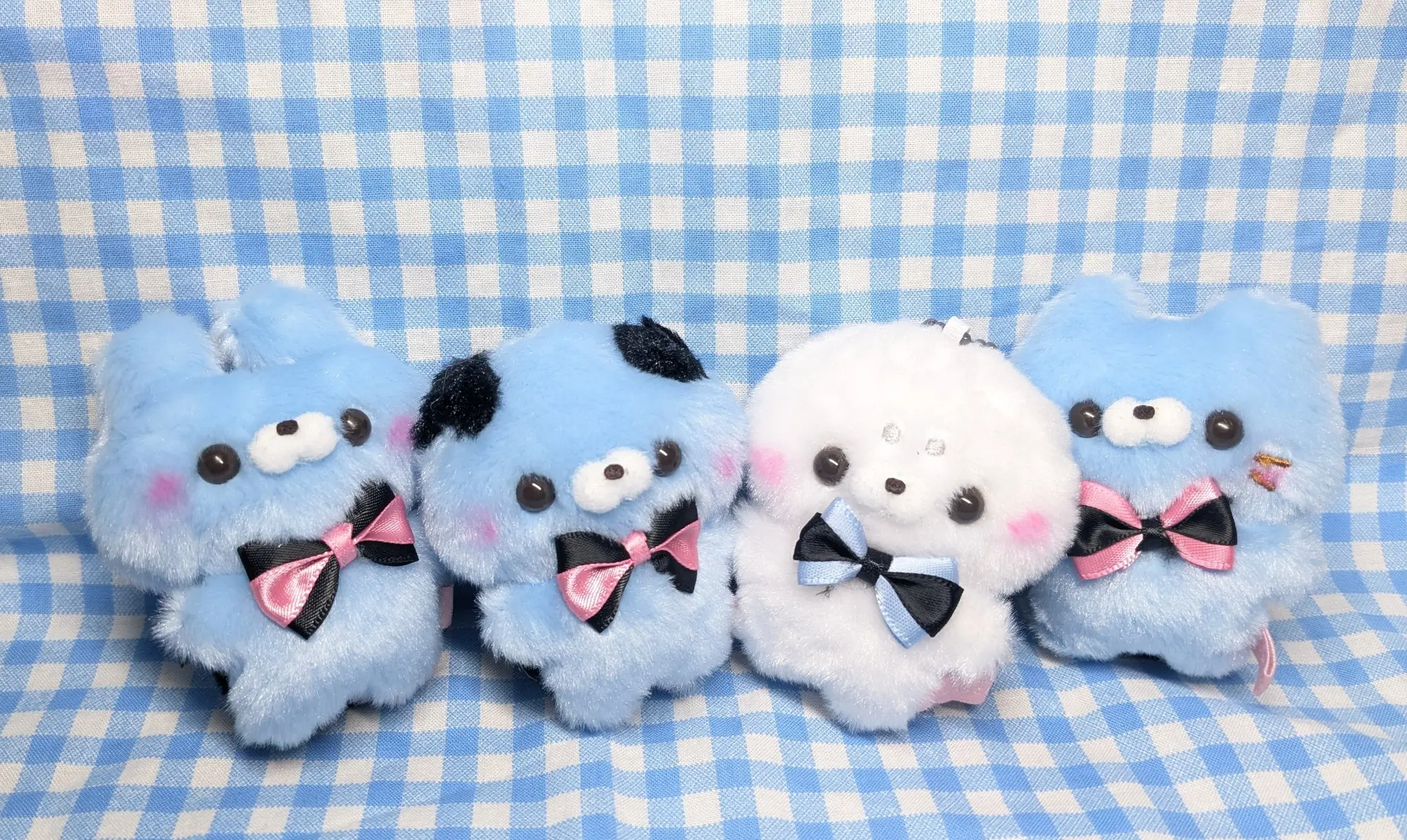 Yell capsule toys plush Sukuttotacchisan Part.11 standing round tail evil wings cute stuffed bear cat seal rabbit chick pendant