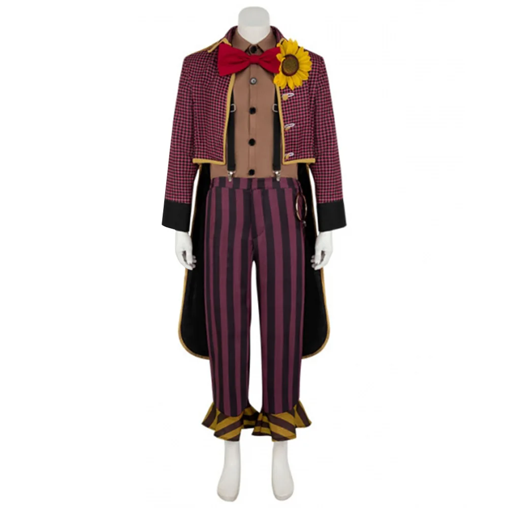 Gioco Il Clown Costume Cosplay Uniforme Horror Costume di Halloween Abito da uomo Giacca Camicia Pantaloni Abiti