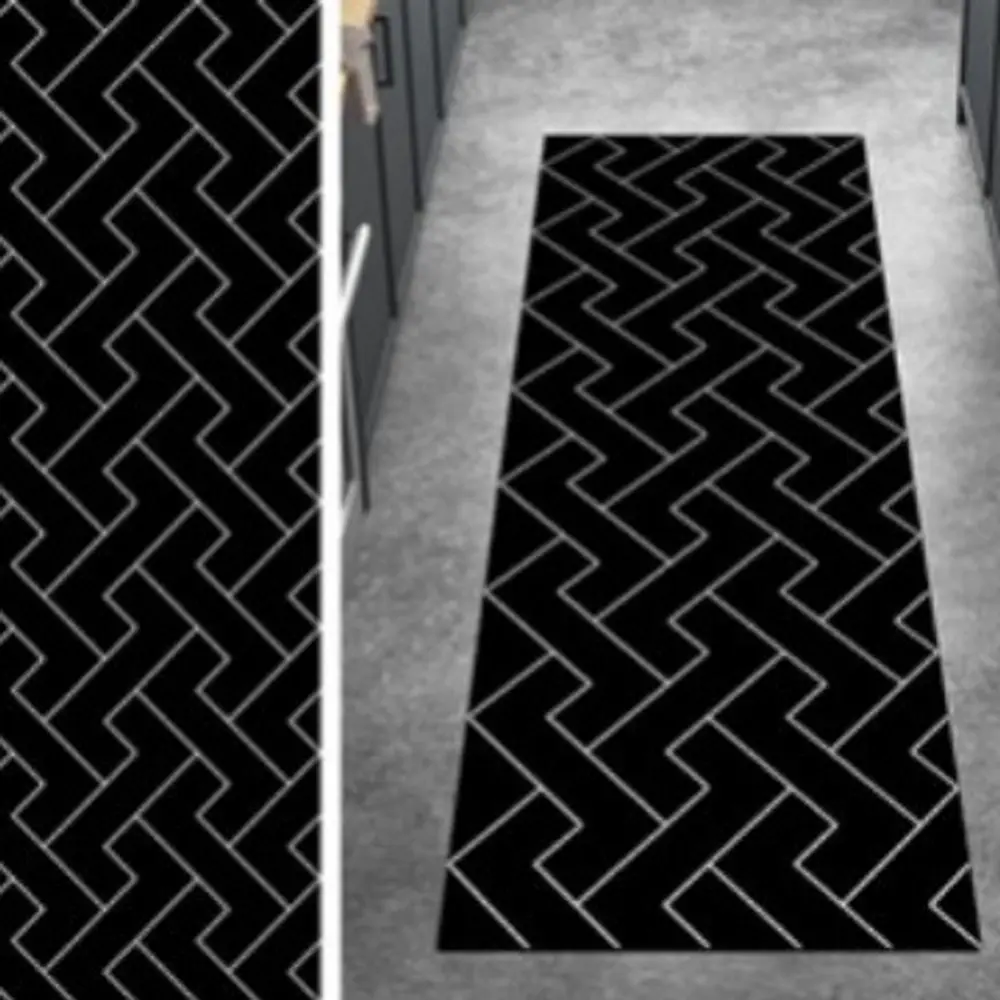 VIKAMA Long Corridor Runway Crystal Velvet Carpet Easy To Clean Restaurant Kitchen Stairs Passageway Entrance Hall Rug Home Deco
