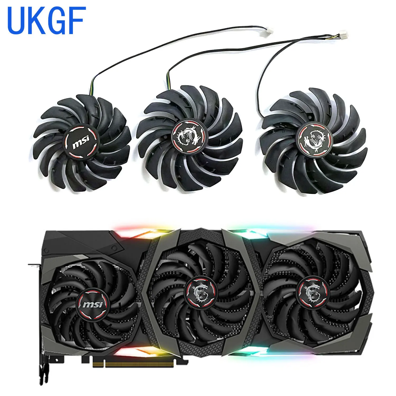 PLD09210S12HH PLD10010S12HH replace For MSI GeForce RTX2080 Ti 2070 Super GAMING X TRIO RTX 2080Ti Graphics Card Cooler Fans