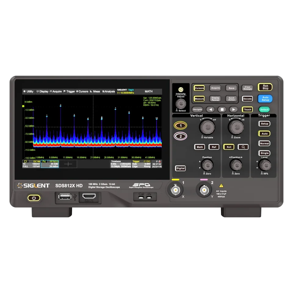 Siglent SDS800X HD Digital Storage Oscilloscope,  2 Channels oscilloscope, measurement tool