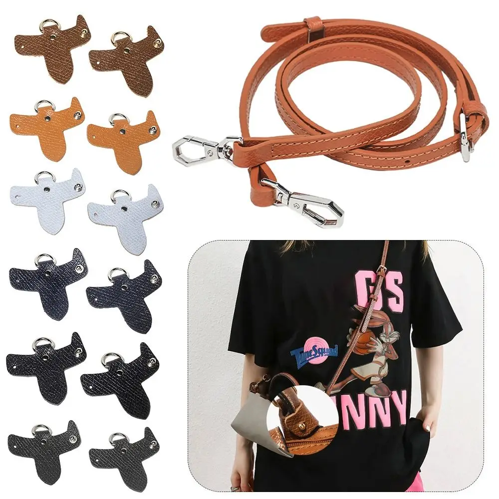 Fashion Punch-free Genuine Leather Strap Replacement Shoulder Strap Conversion Hang Buckle Handbag Crossbody Belts for Longchamp