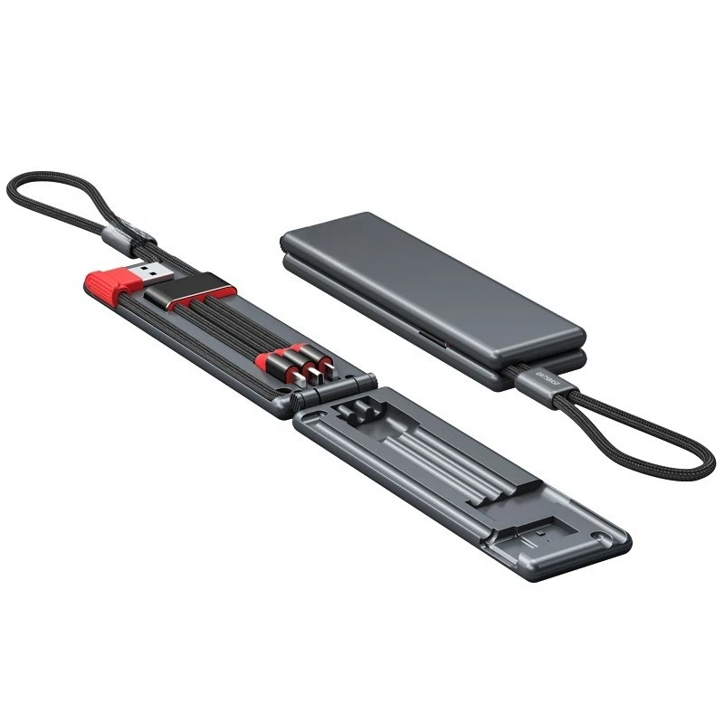 

Compact and portable storage, one-to-three charger cable, three-in-one data cable