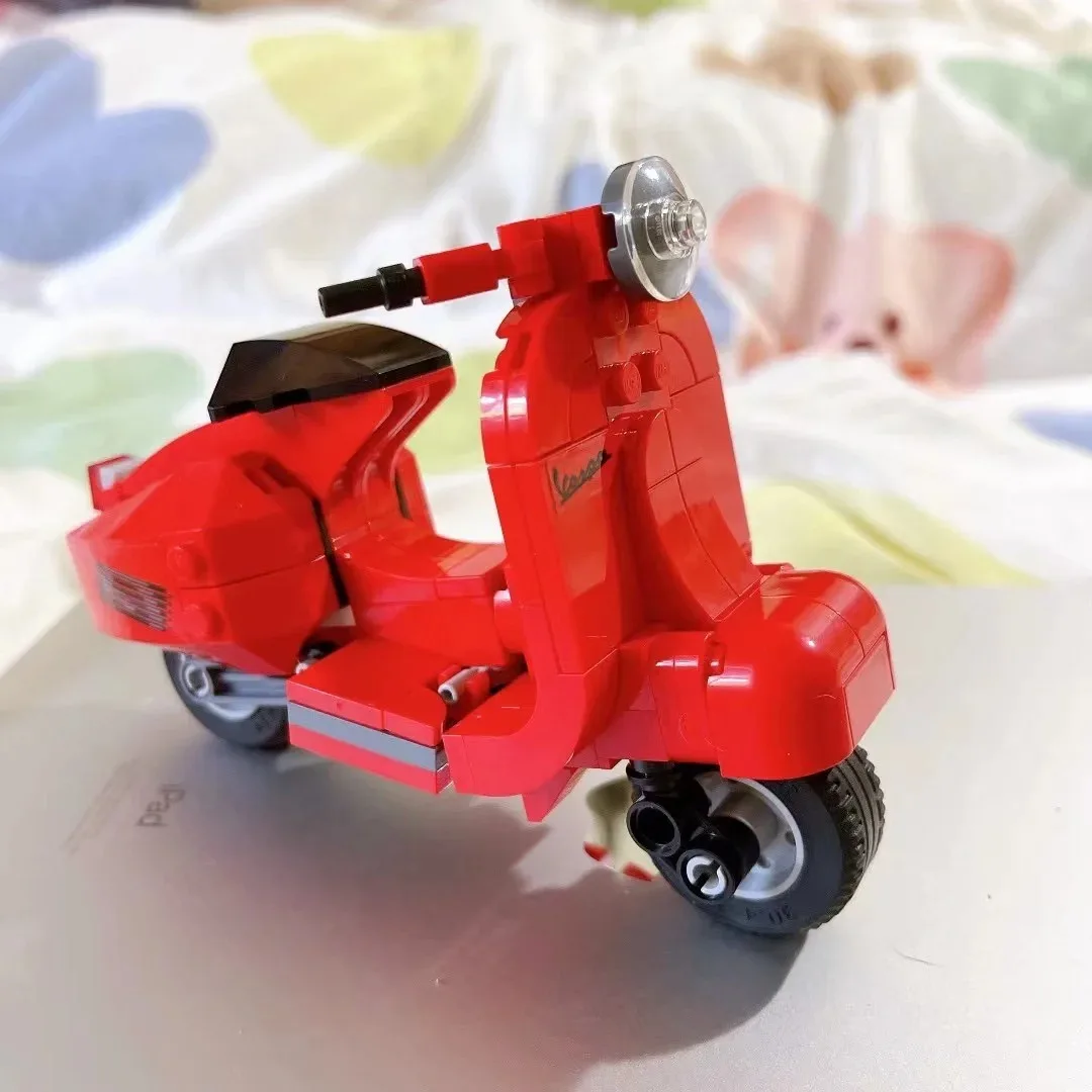 New 2022 118pcs Girls Friends  Mini Motorcycle Building Block Bricks Compatible Toy for Xmas Children Gift