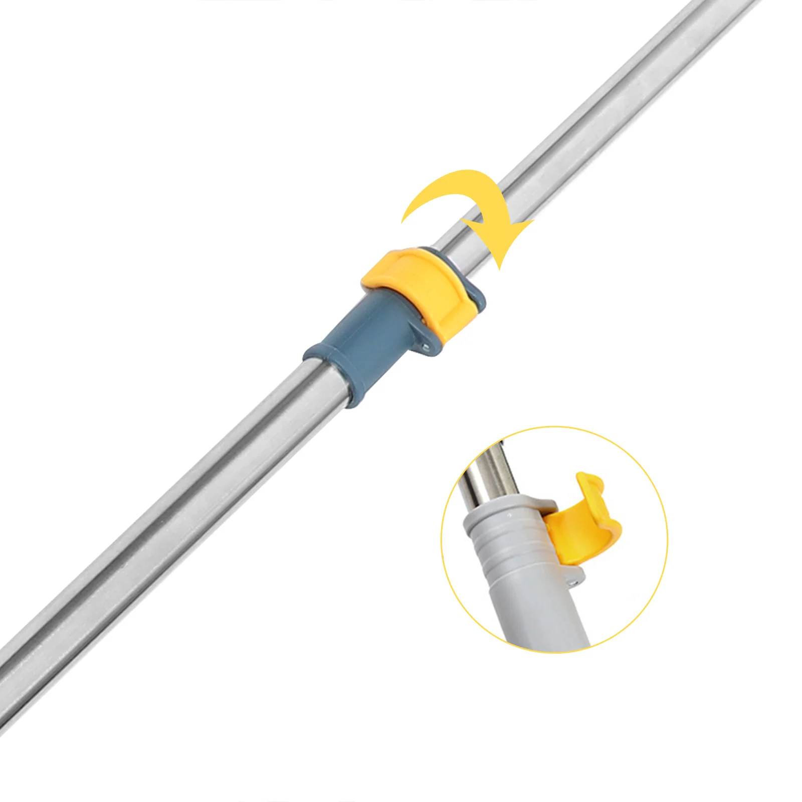 

Lightweight Adjustable Clothes Reach Pole Retractable Clothesline Rod Lock Buckle Clothes Drying Pole