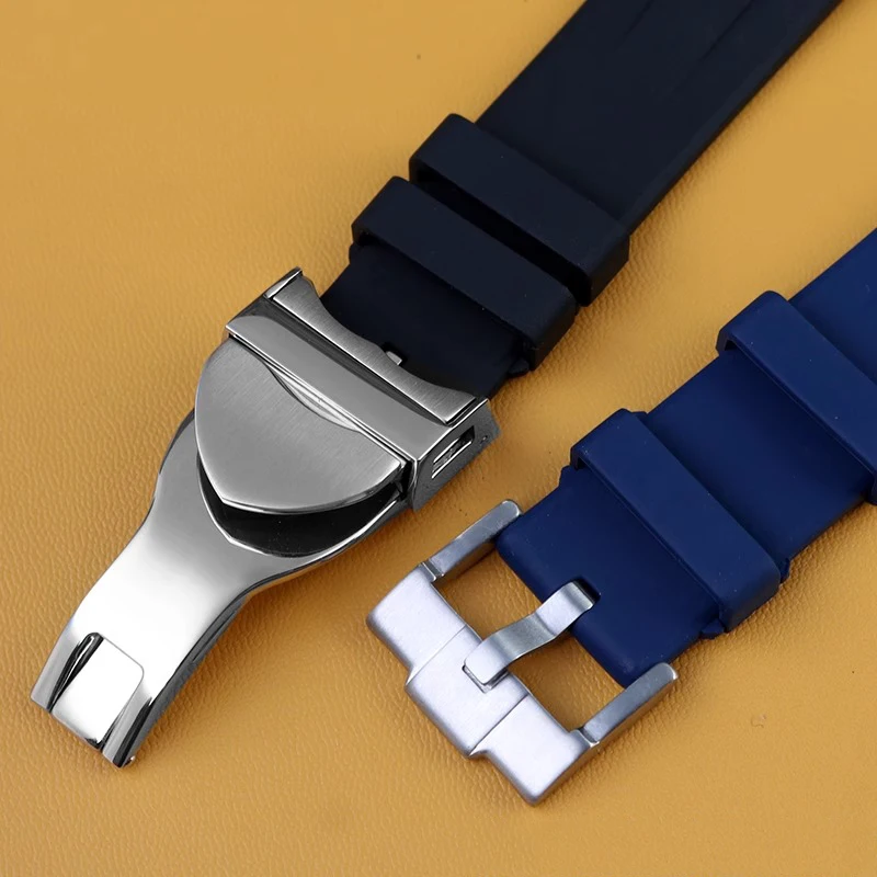 FKM Rubber Strap fluororubber Belt  20mm For Tudor Biwan 1958 M79030N M79030B 39mm dial fluororubber headband watch strap