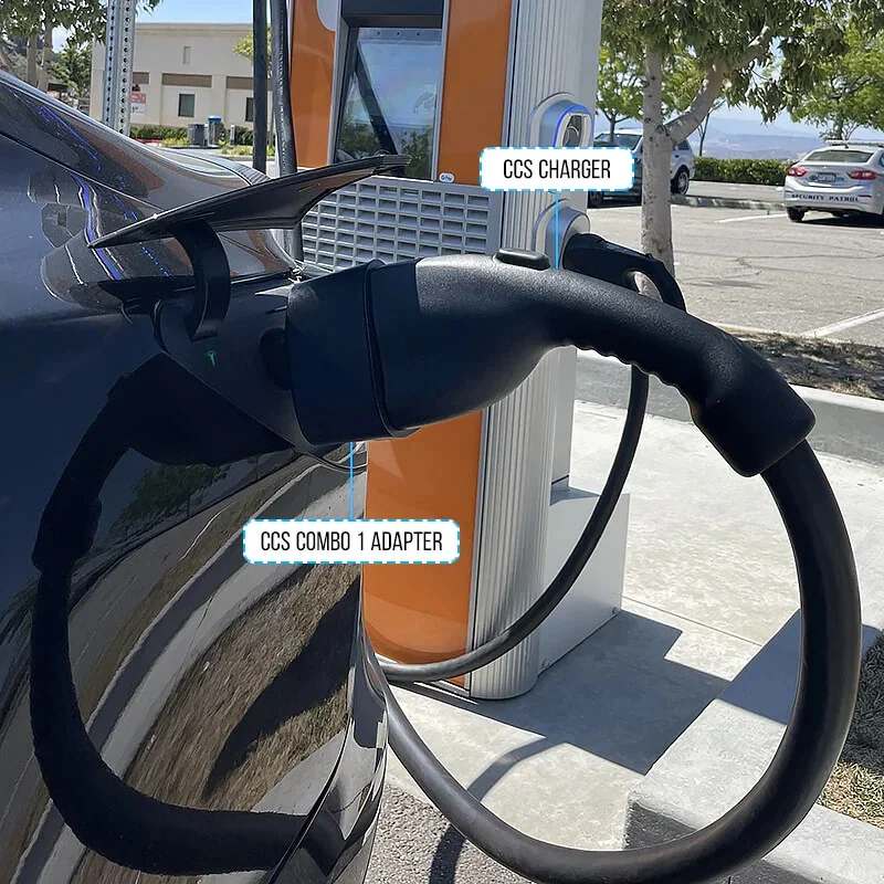 TSLAccessories para Tesla Model 3 X Y S EV cargador rápido adaptador DC CCS1 Combo 1 convertidor de coche eléctrico convertidor COMBO de carga