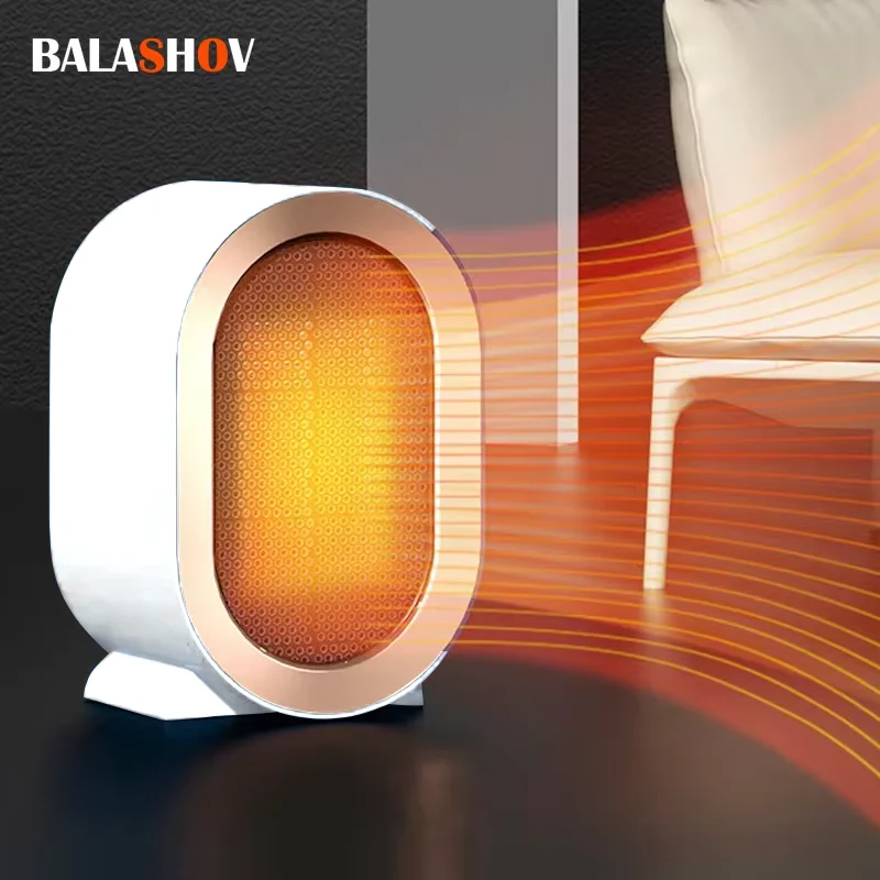 Desktop Electric Heater Winter Mini Portable Heating Fan Home Office PTC Ceramic Heating Warm Air Blower Warmer Machine