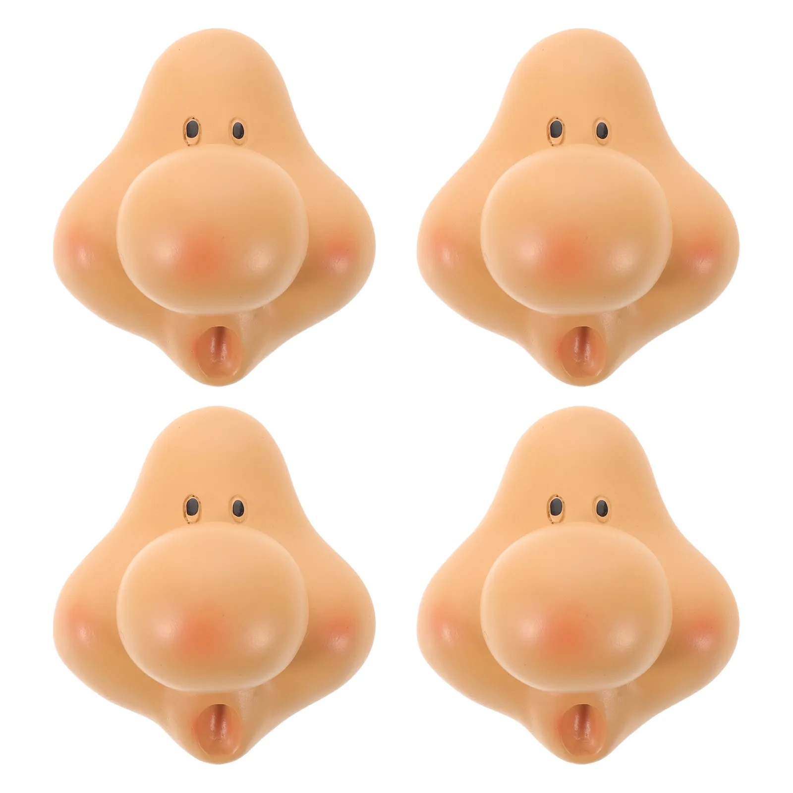 4 Piezas de Accesorios para la Cara de Gnomos, Piezas de Resina con Expresiones Faciales Detalladas, Suministros para Manualidades de Gnomos de Pascua y San Valentín, Kit de Bricolaje para Duendes