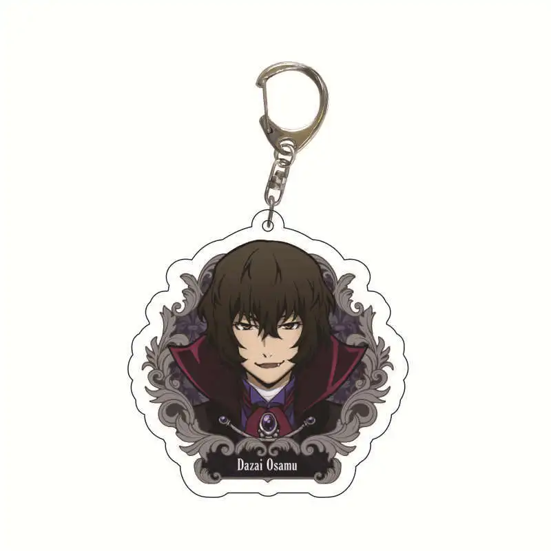 Acrylic Keychain Sandwich Style Animation Derivatives Nakajima Atsushi Dazai Osamu Ryunosuke Akutagawa Hobby Collectibles Gift