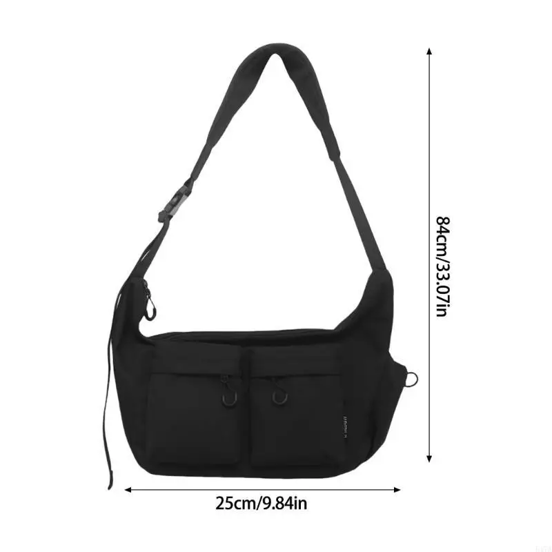 Practical Nylon Shoulder Bag Large Crossbody Bags For Daily Commute And School 547A