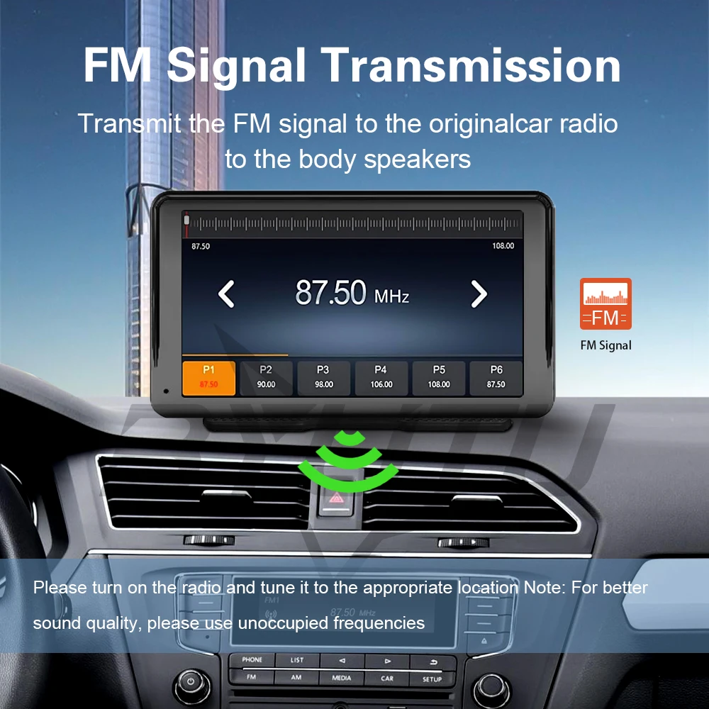 New Universal 7 Inch Car Radio Multimedia Video Player Wireless Carplay Wireless Android Auto Touch Screen For Volkswagen Skoda