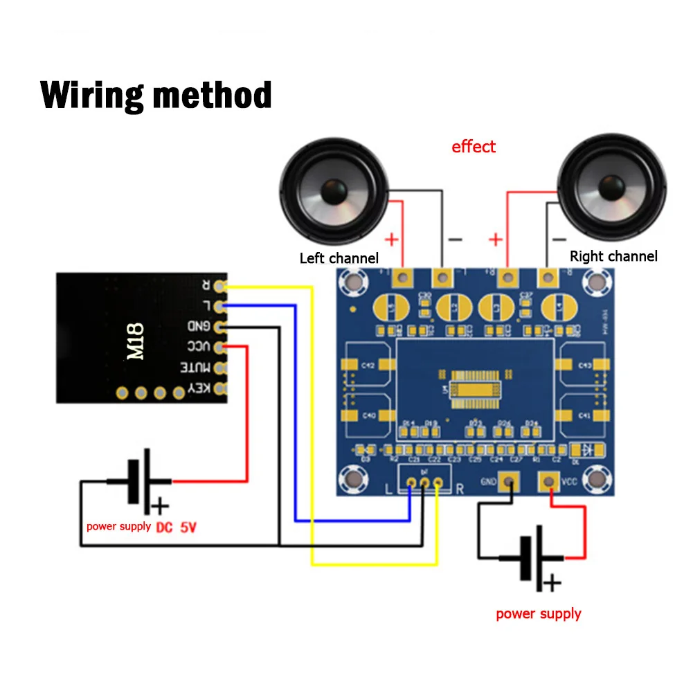 Bluetooth-compatible Audio Receiver Board Bluetooth-compatible HiFi Stereo MP3 Decoder Module 23x16x3mm