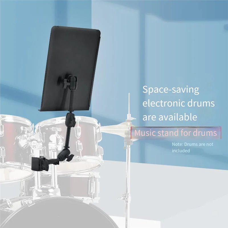 

【Hot Cake】Drum Kit Music Stand Portable Foldable Electronic Drum Music Stand For Tablet Computer Stand